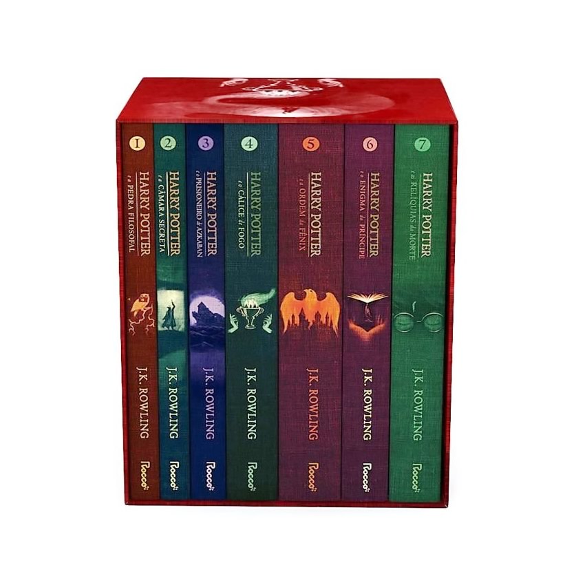 Box Harry Potter Premium Vermelho - 7 Livros em Capa Dura Exclusivo - 1ª Ed - Imagem 2