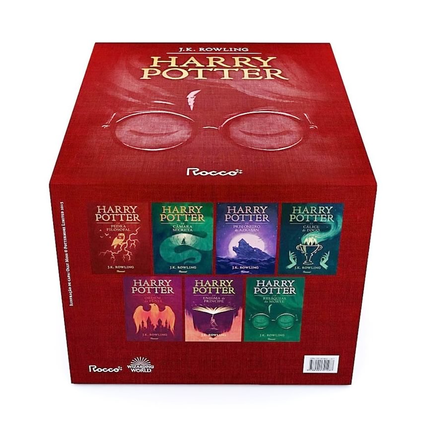 Box Harry Potter Premium Vermelho - 7 Livros em Capa Dura Exclusivo - 1ª Ed - Imagem 3