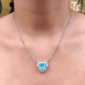 Colar Coração TITANIC Cravejado com Zircônias