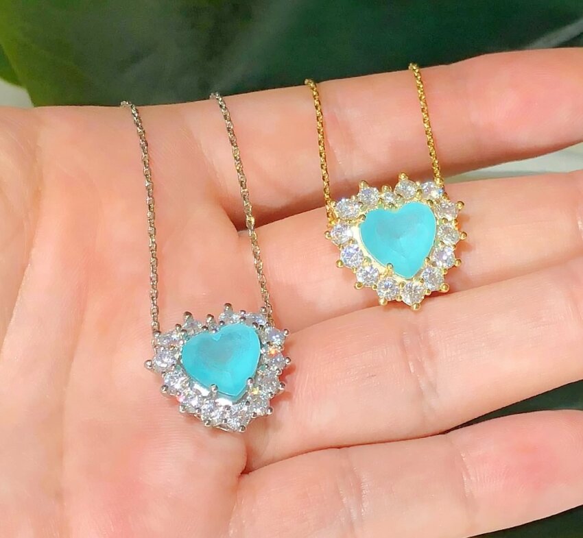 Colar Coração TITANIC Cravejado com Zircônias - Imagem 2